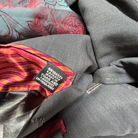 Ted Baker Endurance Mens Two-Button Wool Blazer Jacket Size 40R Gray Long Sleeve - Picture 5 of 13